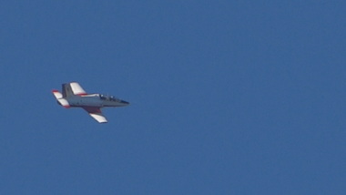 one of two Burma Airforce fighter jets attacking Kachin postions 28 December 28, 2012