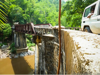 Bridge from Kler La to Toungoo before flooding