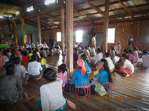 Residents in Ho Lom Village participate in a Good Life Club program.