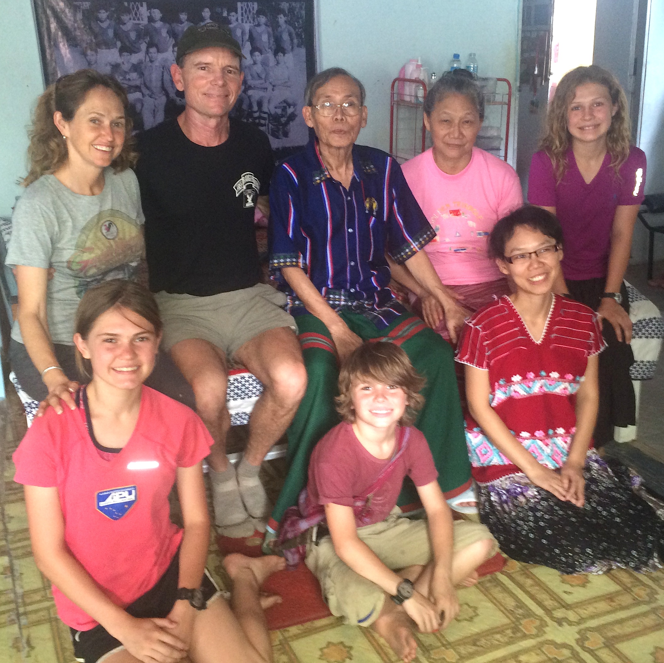 Dr Simon and our family at Bible School four months before he passed away