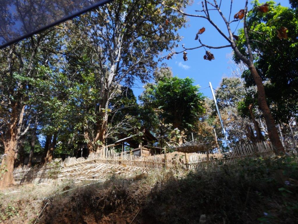 Burma Army camp in the center of Maw Chee.