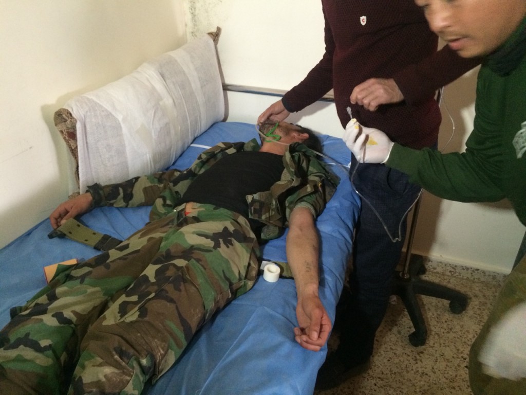 Unconscious Victim of ISIS gas attack 19 February 2016