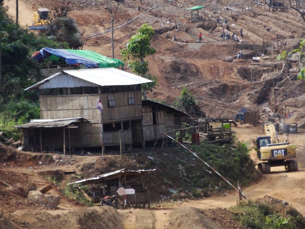 KNSO check-point at entrance to Ai Wa mine.