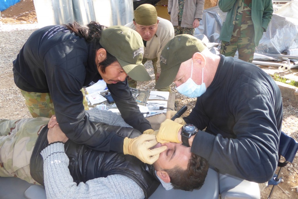 Burma Medic Joseph and Shannon give dental care