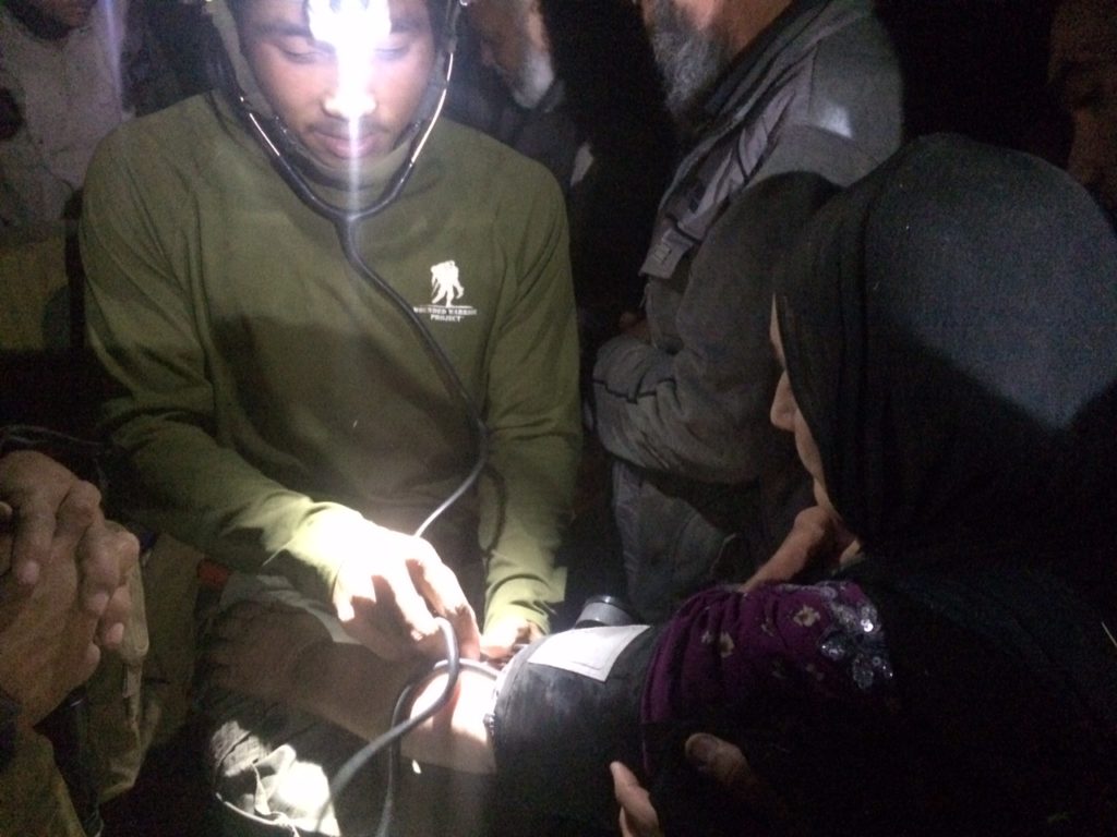 FBR medics operating on patients well into the night. Photo: FBR.