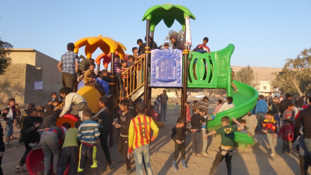 Side view of the new playground. Photo: FBR.
