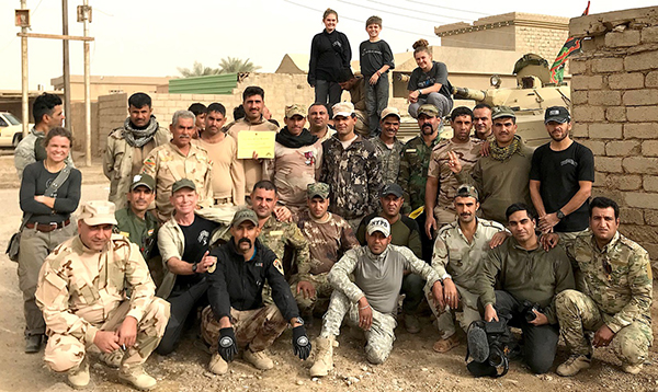 The FBR Iraq team with the 36th in Bayji.