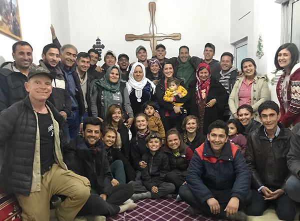Our group with believers from both churches.